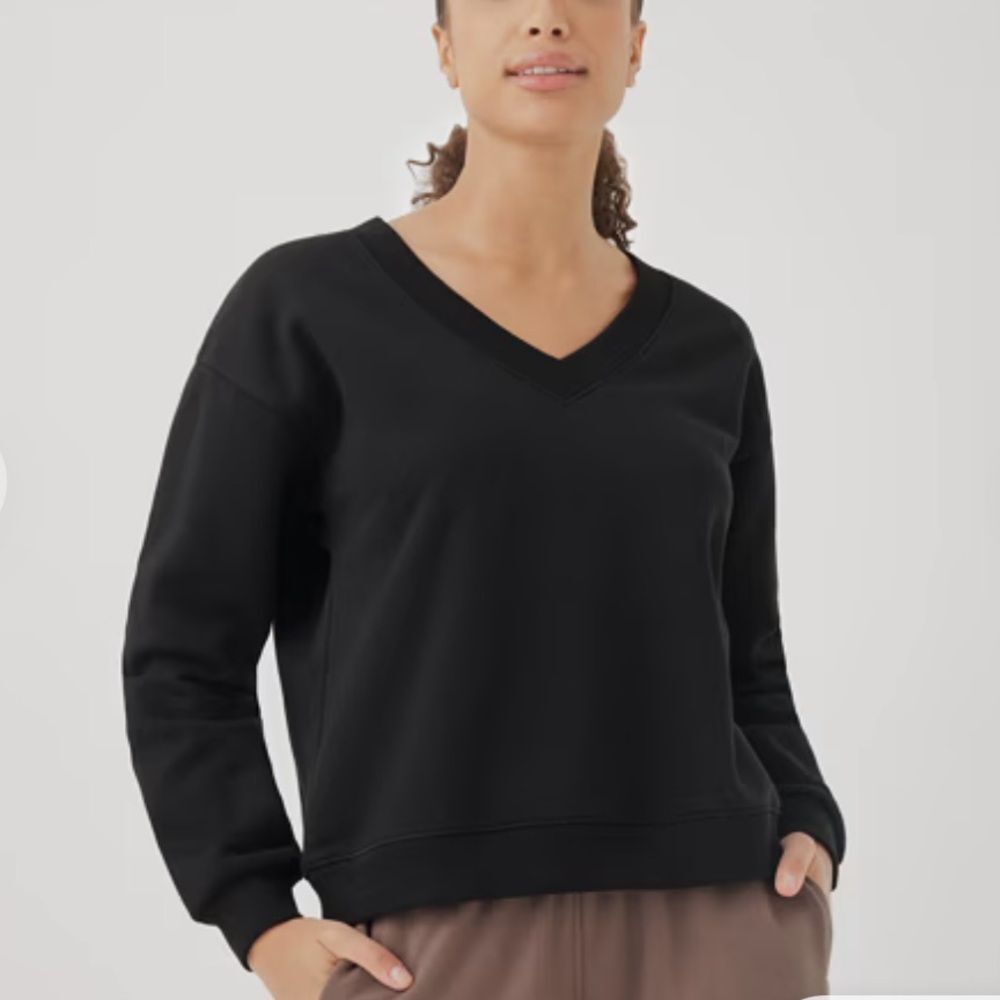 Pact Courtside V-Neck Sweatshirt XL - Picture 1 of 6